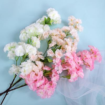 China DKB-61102 Contact DKB-61102 Natural Artificial Flower Cherry Blossom Cherry Blossom Sakura Bouquets For Wedding Home Decoration for sale