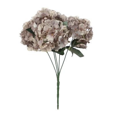 China Beautiful New Promotion Artificial Flowers Colorful Silk Hydrangea Artificial Flower For Home Decor for sale