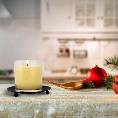 China Hot Mini Round Simple Creative Metal Home Candlestick Candlestick Decoration Home Candlestick Decoration Gift for sale