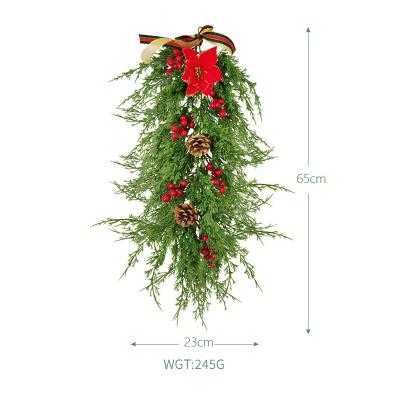 China Lovely Colorful Plush Christmas Ornament Christmas Tree Flower Doll New Year Gift Hanging Decoration for sale