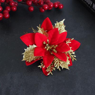 China Christmas Simulation Flower Christmas Wreath Accessories Hand Made Christmas Tree Decoration for sale