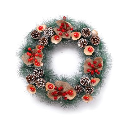 China Wholesale Home Christmas Preserved Boxwood Wreath Christmas Wreath Handcrafted Christmas Wreath Decoration for sale