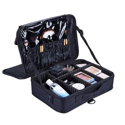 China Portable Separation Mini Storage Cosmetic Bag Professional Portable Organizer OEM Simple Waterproof Travel Durable Women Makeup for sale