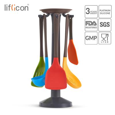 China *Liflicon Sustainable Utensils Sets Cooking 2019 New Silicone Chinese Nylon Kitchen Tools for sale