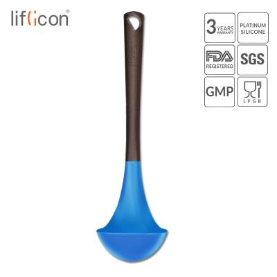 China Liflicon Silicone Fancy Kitchen Utensils Viable Soup Pouch With 304 Stainless Steel Core for sale