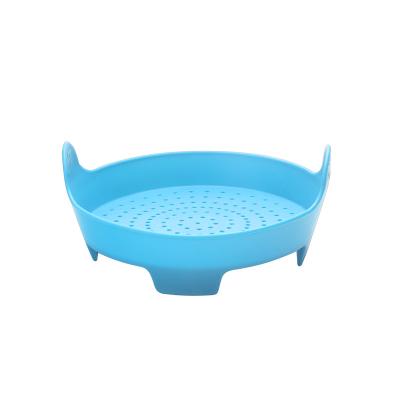 China Sustainable - Custom Liflicon Safe Food Steamer & Microwave Basket Silicone Non-Toxic With Stored for sale