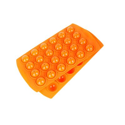 China Viable - Mold Tray Lollipop Cupcake Baking Molds BPA Environmental Friendly Material Liflicon 24 Holes Silicone Cake Pop Free for sale