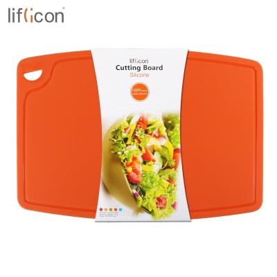 China +Liflicon Amazon Bpa Eco Large Meat Mat Flexible Kitchen Silicone Cutting Premium Free Cutting Board for sale