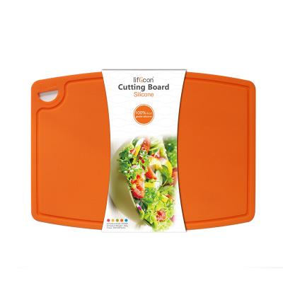 China Viable - Liflicon Good Gift Idea Non Bamboo Cheese Meat Cutting Board With Flexible Silicone for sale