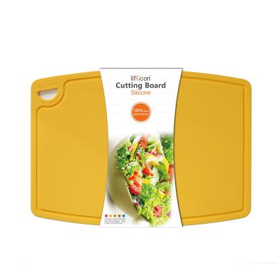 China Sustainable - Liflicon Customized BPA Free Non Slip Flexible Silicone Cutting Board For Kitchen for sale