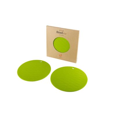 China Dishwashing Decoration Bowl Mats - Liflicon Silicone Bowl Mats For Kids And Pets Silicone Heat Insulated Pads Anti Slip Coasters Dishwasher Safe 2pcs for sale