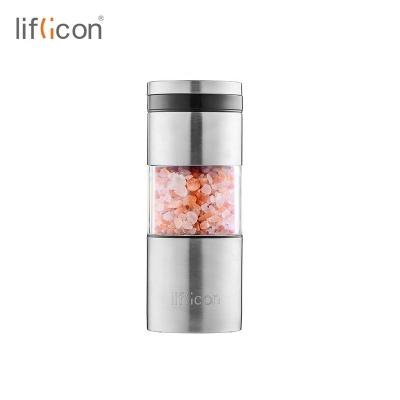 China Viable #Lificon Stainless Steel and Plastic Pepper Spice Container Jar Shaker Bottles for Kitchen Seasoning Accessories for sale