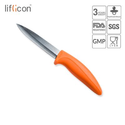 China Kitchen Viable Silicone Liflicon Ceramic Cutter Knife Silicone And PA Handle For Chef Cutting Cheese for sale