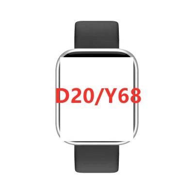 China cheap smart watch reloj band d20 y68 blood pressure noise bar t500 w26 hw22 x7 t55 smart watches 3G with amoled display screen for sale