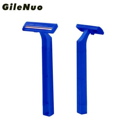 China Professional Twin Blade Plastic Shaving Razor Stainless Steel for sale