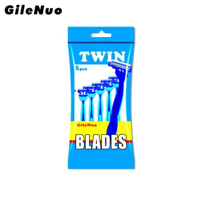 China Triple Blade Triple Blade 5 Pieces Poly Bag Razor for sale