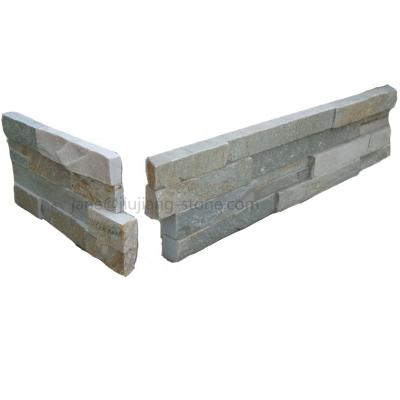 China Modern Natural Cultured Stone Panels Slate Quarzite For Cultural Roofing Chimneys Wall Cladding for sale