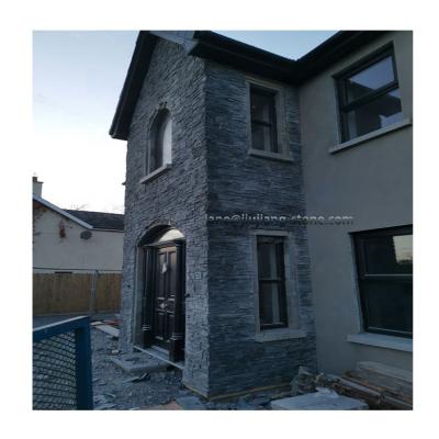 China Modern natural stone with cement backing, stacked ledgestone panels, cultured stacked stone for wall decoration for sale