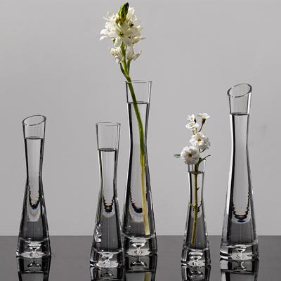 China Modern Minimalist Nordic Cylinder Style Vase Decorative Clear Glass Flower Vases For Home Decor for sale