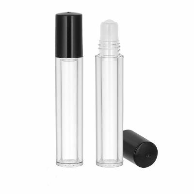 China 10ml Essential Oil Cosmetic Roll Bottle Custom Empty Luxury Transparent Glass Perfume Bottles for sale