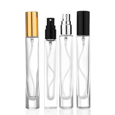 China 10ml Cosmetic Perfume Travel Sample Bottle Portable Empty Glass Cylinder Mini Perfume Bottle for sale