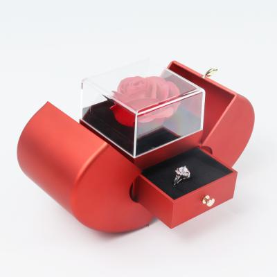 China Recyclable Wholesale Heart Shape Jewelry Packaging Boxes Ready To Ship Flower Heart Shaped Gift Box for sale