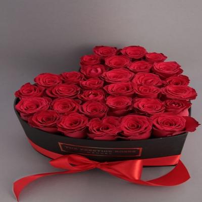 China Wholesale Customized Luxury Recycled Dongguan Heart Shape Fancy Materials Heart Velvet Flower Boxes for sale