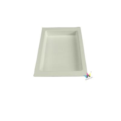 China Wholesale Biodegradable Papel Recycled Food Paper Tray Bandeja De Pulpa De De Paper Place Food Ship New for sale