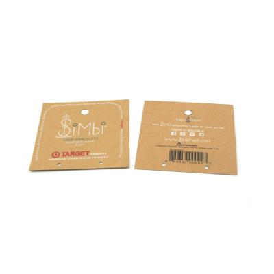 China Business Custom Kraft Embossing Small Business Thank You Card Designs Paper Hang Tag With Rope Plant for sale