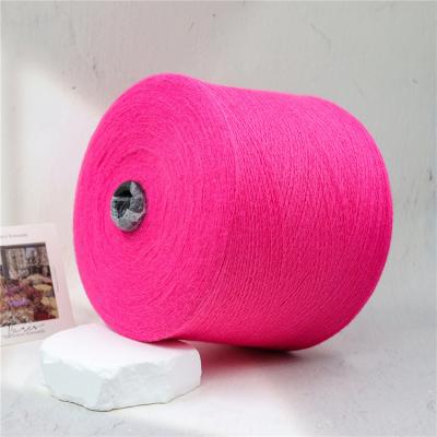 China Best Viable Selling Low Price Rose Color Red Color 2/18'S 42% Acrylic North Fleece Velvet 28%Nylon 30%PBT Yarn For Knitting for sale