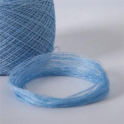 China Best Viable Wholesale Price Light Blue Color 2/28' S 50% Viscose 20% 30% Polyester Rabbit Nylon Core Spun Yarn for sale