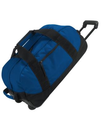 China Wholesale Polyester Rolling Duffel Bag Rolled Travel Fleece Luggage Bag Stopover Travel Bag With Wheels for sale