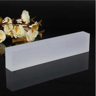 China Wholesale High Quality Naxilai Rectangular Clear Curtain Rod Cast Frosted Perspex Bar Wear-Resisting Acrylic Action 15MM Glass Stock 15MM for sale