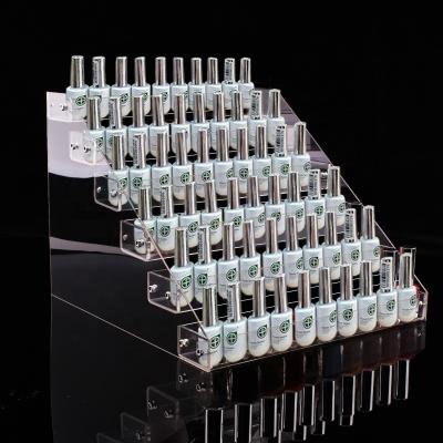 China NAXILAI Makeup Rack Nail Polish Display Rack Clear Acrylic Nail Polish Bottle Holder Table Top Essential Oils Shelf Durable Rack for sale