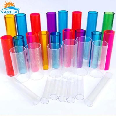 China Heat / Corrosion / Wear Resistant Naxilai Colored Polycarbonate Tube 10-300mm Diameter Diffused Polycarbonate Tubes For Lighting for sale