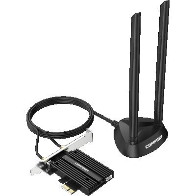 China 2021 New CF-AX180 802.11ax Dual Bnad 1800Mbps WiFi PCI-E Network Adapter 2.4GHz 5.8GHz Wireless Network BT5.2 PCI Express Desktop Card for sale