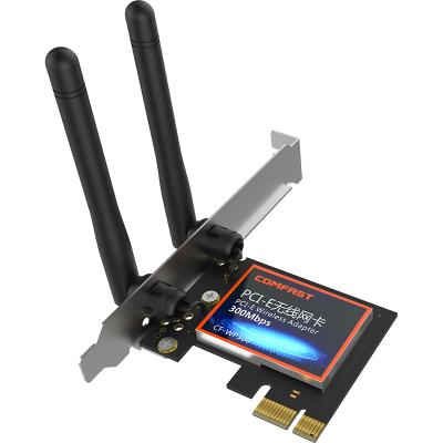 China PCI Express Comfast 300Mbps PCIe WiFi Adapter Desktop Internal Card 2.4 GHz Wireless Network Card for PC for sale