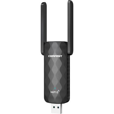 China Comfast 1800Mbps WiFi 6 Desktop/Laptop Adapter RTL8832AU 802.11AX 2.4G/5GHz USB 3.0 Radio Wi-Fi Dongle Network Card Support OFDMA WPA3 for sale