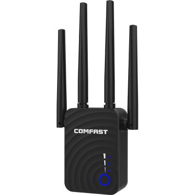 China COMFAST Range Dual Band Signal Booster Booster 1200Mbps Wireless Repeater 2.4GHz&5GHz Wifi 172*75*52mm for sale