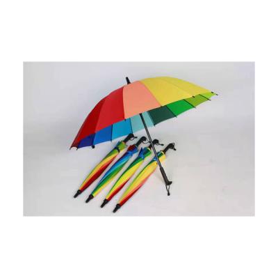 China Low price guaranteed quality16k rainbow upright umbrella for kids for sale