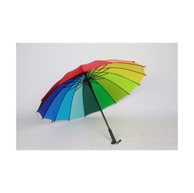 China Rainbow Best Selling Goods Using Umbrella Suppliers Straight Umbrella Colorful Rainbow for sale