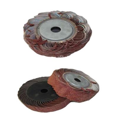 China FINS IS WIRE CLOTH FORM Xingtai Abrasive Fin Wire Wheel For Stainless Steel for sale