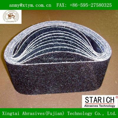 China Fit for KX456 Silicon Carbide Grinding and Sanding Glass Sanding Belt for Belt Sander for sale