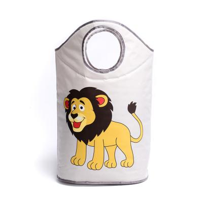 China Cartoon Design Sustainable Storage Baskets Laundry Portable Storage Basket for sale