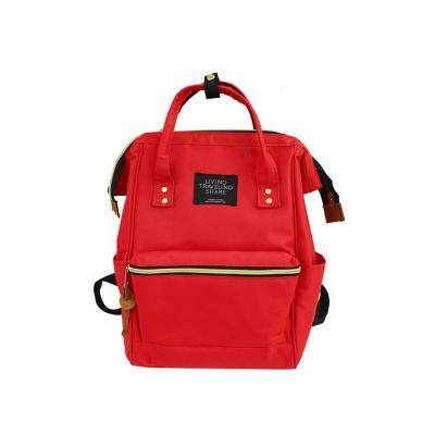 China With USB Laptop Backpack Women's Red Large Purse School Bookbag Diaper Bag With Compartment for sale