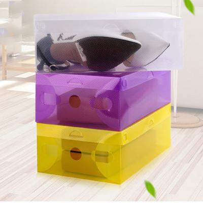 China Sustainable Colored Transparent Collapsible Plastic Boxes Organizer Storage Stackable pp Tidy Box for sale