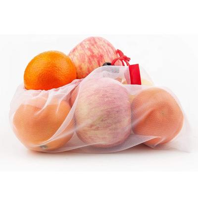 China Portable Reusable Reusable Mesh Produce Bags Net Shopping Bag of Grocery Bags for sale