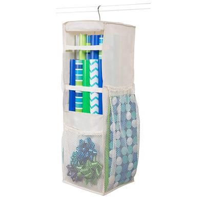 China Sustainable Christmas Cabinet Shelf Organizer Hanging Storage Shelves Ornament Storage for sale