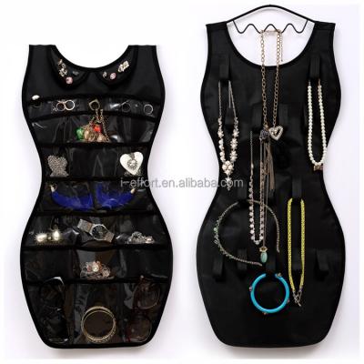 China Promotion Dress Shape Cloth Storage Hanging Jewelry Organizer for sale