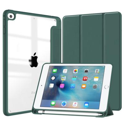 China iPad Mini 5 For iPad mini4/5 Case Cover With Pen Slot Leather Case For Tablet 8 Inch Anti Bending Acrylic Material Hard Case Cover for sale